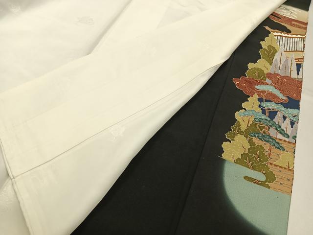平和屋着物■豪華黒留袖　作家物　駒刺繍　大名行列　金彩　正絹　逸品　BAAY6306hj