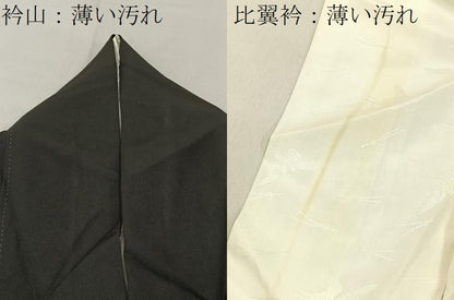 平和屋着物■豪華黒留袖　作家物　駒刺繍　御所車流水花文　金彩　正絹　逸品　BAAY6311hj