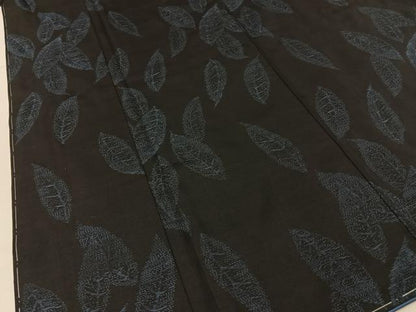 平和屋着物■本場大島紬　舞葉文　正絹　逸品　未使用　BAAY6321hj