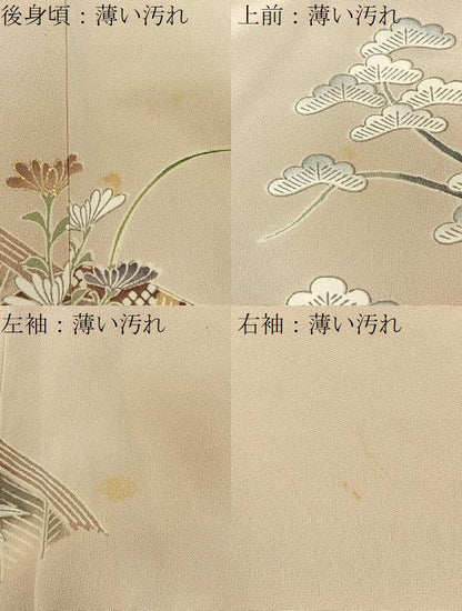 平和屋着物■訪問着　籬秋草文　金彩　正絹　逸品　BAAY6324hj