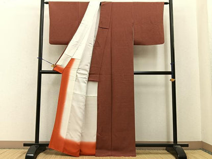 平和屋着物■江戸小紋　作家物　鮫小紋柄　鬼しぼ縮緬　正絹　逸品　BAAY6329hj