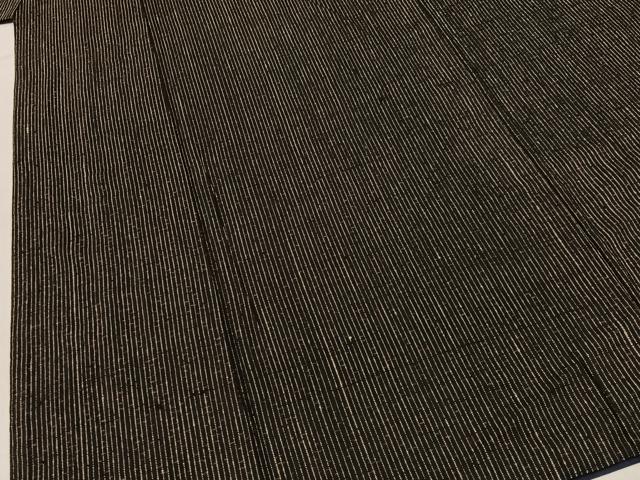 平和屋着物■男性　紬　縞　正絹　逸品　BAAY6330hj