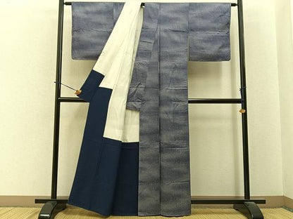 平和屋着物■江戸小紋　大小あられ　正絹　逸品　未使用　BAAY6353hj