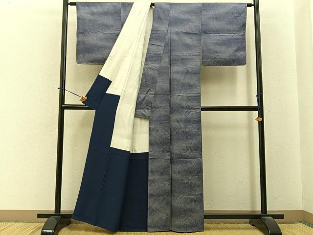 平和屋着物■江戸小紋　大小あられ　正絹　逸品　未使用　BAAY6353hj