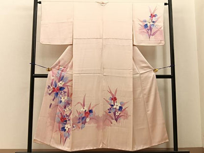 平和屋着物■訪問着　草花文　正絹　逸品　BAAY6366hj