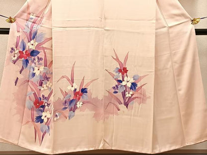 平和屋着物■訪問着　草花文　正絹　逸品　BAAY6366hj