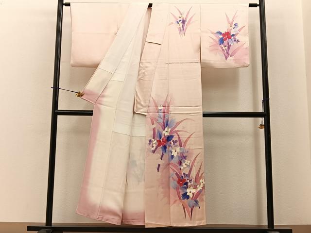 平和屋着物■訪問着　草花文　正絹　逸品　BAAY6366hj