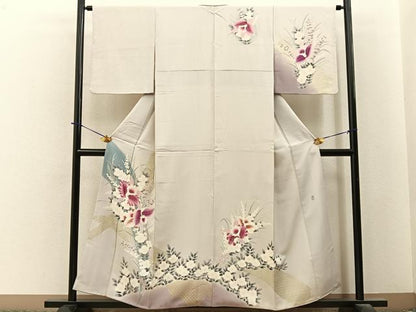 平和屋着物■訪問着　作家物　カトレア　金彩　正絹　逸品　BAAY6367hj