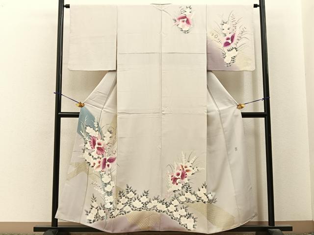 平和屋着物■訪問着　作家物　カトレア　金彩　正絹　逸品　BAAY6367hj