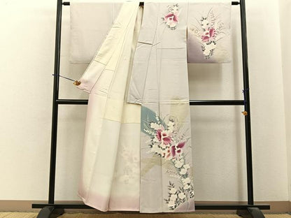 平和屋着物■訪問着　作家物　カトレア　金彩　正絹　逸品　BAAY6367hj