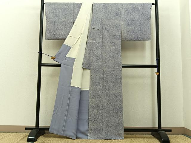 平和屋着物■江戸小紋　舞花文　正絹　逸品　BAAY6370hj