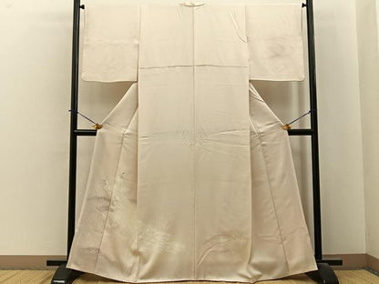 平和屋着物■訪問着　手描き　孔雀　暈し染め　正絹　逸品　BAAY6371hj