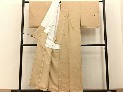 平和屋着物■上質な小紋　梅　正絹　逸品　未使用　BAAY6377hj
