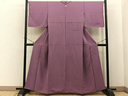 平和屋着物■上質な色無地　鴇浅葱色　正絹　逸品　BAAY6382hj