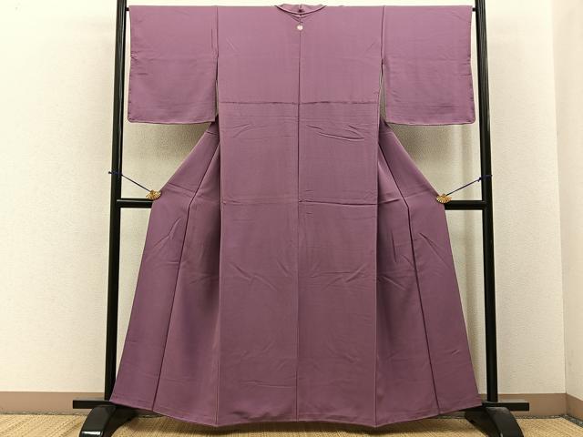 平和屋着物■上質な色無地　鴇浅葱色　正絹　逸品　BAAY6382hj