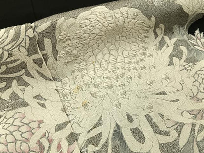 平和屋着物■豪華黒留袖　刺繍　乱菊　銀糸　正絹　逸品　BAAY6389hj