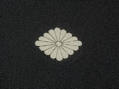 平和屋着物■豪華黒留袖　駒刺繍　孔雀花文　金彩　正絹　逸品　BAAY6390hj