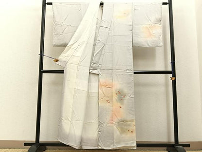 平和屋着物■訪問着　刺繍　舞花文　暈し染め　正絹　逸品　BAAY6411hj