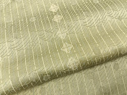 平和屋着物■上質な小紋　菱梅文　暈し染め　正絹　逸品　BAAY6417hj