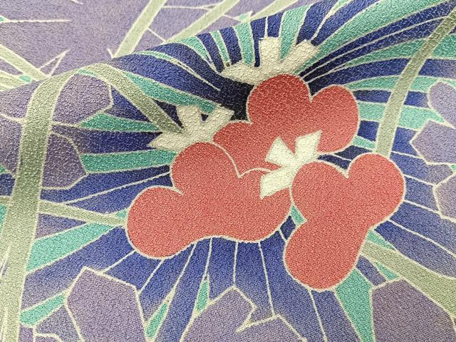 平和屋着物■訪問着　草花文　正絹　逸品　BAAY6421hj