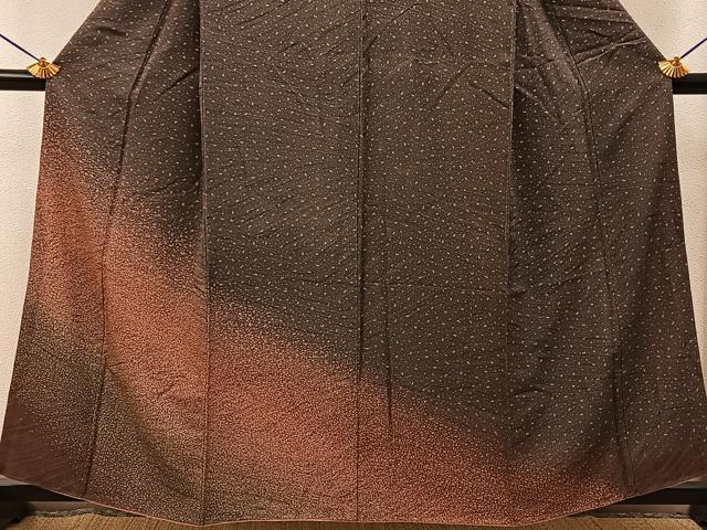 平和屋着物■訪問着　あられ文　正絹　逸品　BAAY6425hj