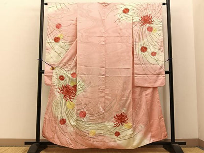 平和屋着物■豪華振袖　総刺繍　乱菊　暈し染め　金銀糸　正絹　逸品　BAAY6426hj