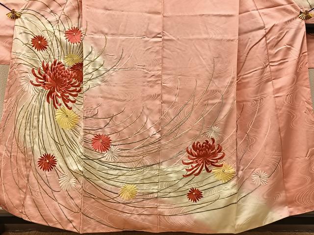 平和屋着物■豪華振袖　総刺繍　乱菊　暈し染め　金銀糸　正絹　逸品　BAAY6426hj