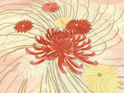 平和屋着物■豪華振袖　総刺繍　乱菊　暈し染め　金銀糸　正絹　逸品　BAAY6426hj