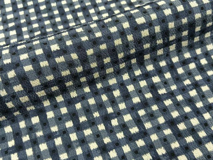 平和屋着物■上質な小紋　格子柄　正絹　逸品　BAAY6427hj