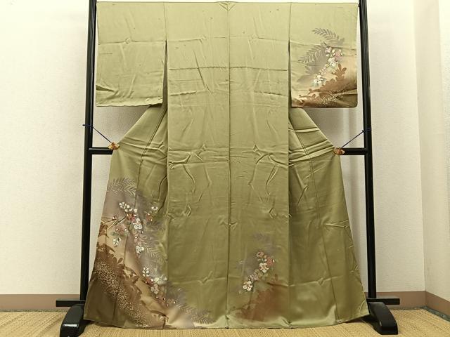 平和屋着物■訪問着　作家物　辻が花　暈し染め　金彩　正絹　逸品　BAAY6429hj