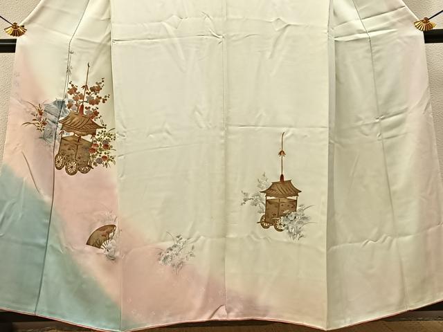 平和屋着物■訪問着　鉾　暈し染め　金銀彩　正絹　逸品　BAAY6432hj
