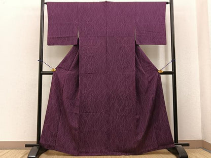 平和屋着物■上質な小紋　流線文　正絹　逸品　BAAY6434hj