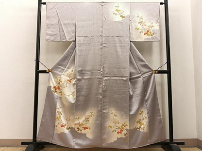平和屋着物■訪問着　桐　暈し染め　金彩　正絹　逸品　BAAY6435hj