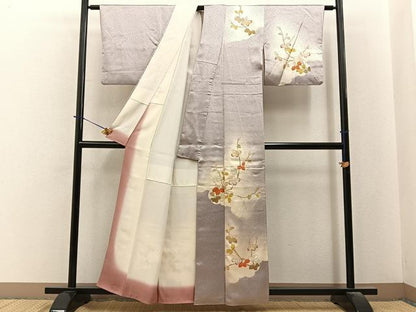 平和屋着物■訪問着　桐　暈し染め　金彩　正絹　逸品　BAAY6435hj