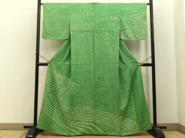 平和屋着物■訪問着　光琳水　正絹　逸品　BAAY6438hj