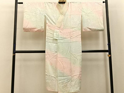 平和屋着物■長襦袢　無双仕立て　辻が花地紋　暈し染め　やまと誂製　正絹　逸品　BAAY6441hj