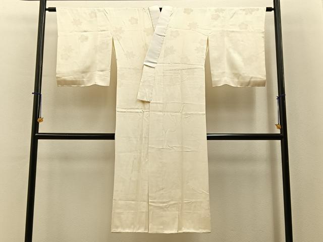 平和屋着物■長襦袢　袷　梅楓地紋　正絹　逸品　未使用　BAAY6442hj