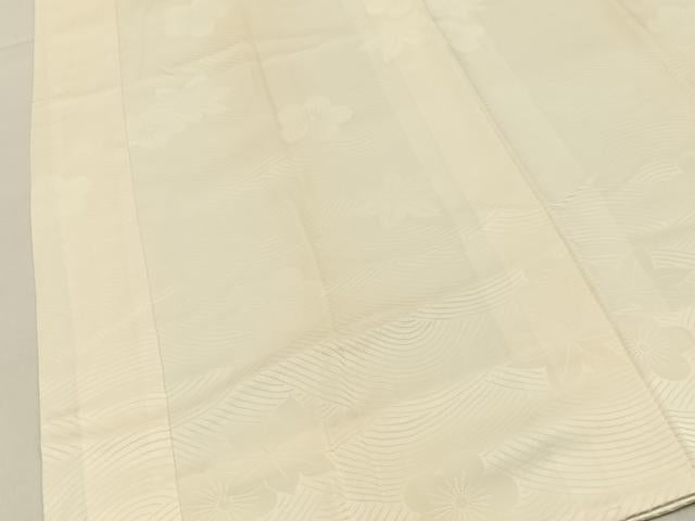 平和屋着物■長襦袢　袷　梅楓地紋　正絹　逸品　未使用　BAAY6442hj