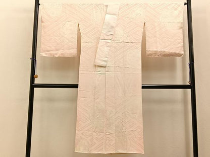 平和屋着物■長襦袢　袷　花丸地紋　暈し染め　正絹　逸品　BAAY6444hj