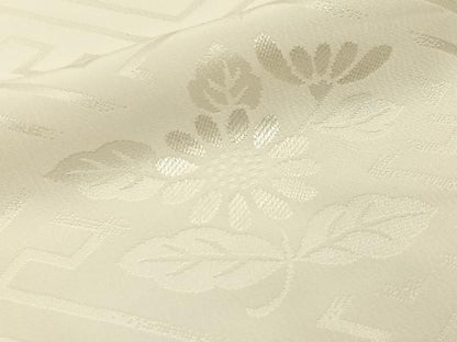 平和屋着物■長襦袢　無双仕立て　花地紋　正絹　逸品　BAAY6448hj
