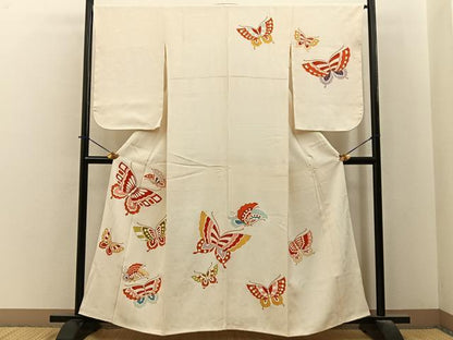 平和屋着物■訪問着　舞蝶文　金彩　正絹　逸品　BAAY6449hj