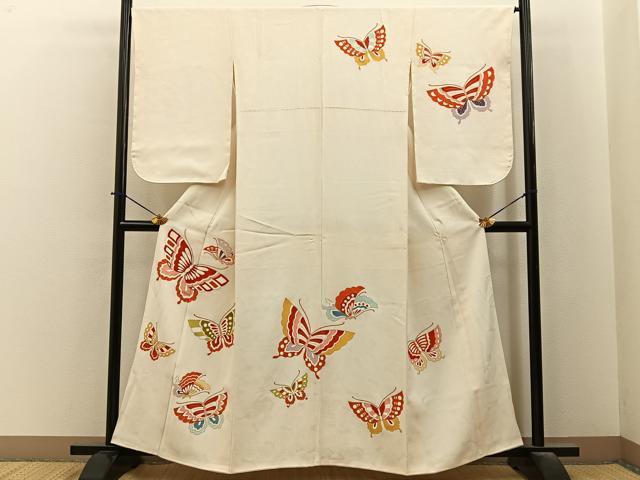 平和屋着物■訪問着　舞蝶文　金彩　正絹　逸品　BAAY6449hj