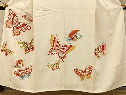 平和屋着物■訪問着　舞蝶文　金彩　正絹　逸品　BAAY6449hj