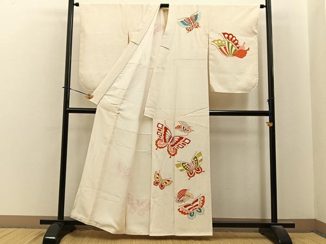 平和屋着物■訪問着　舞蝶文　金彩　正絹　逸品　BAAY6449hj