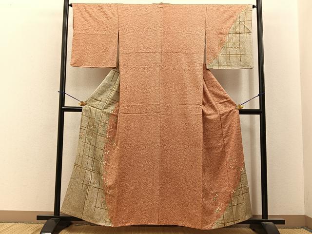 平和屋着物■訪問着　萩　金彩　正絹　逸品　BAAY6454hj