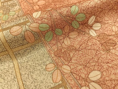 平和屋着物■訪問着　萩　金彩　正絹　逸品　BAAY6454hj
