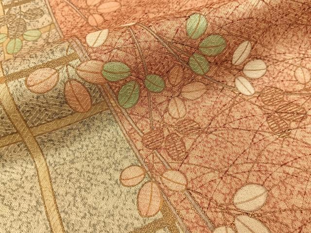 平和屋着物■訪問着　萩　金彩　正絹　逸品　BAAY6454hj