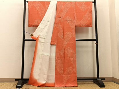 平和屋着物■上質な小紋　作家物　花絵巻文　正絹　逸品　未使用　BAAY6455hj