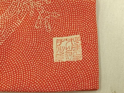 平和屋着物■上質な小紋　作家物　花絵巻文　正絹　逸品　未使用　BAAY6455hj