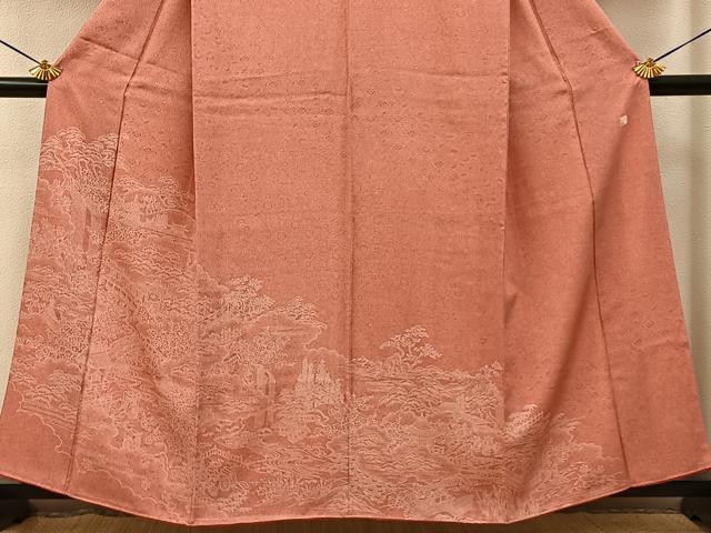 平和屋着物■訪問着　江戸小紋　風景文　やまと誂製　正絹　逸品　BAAY6465hj